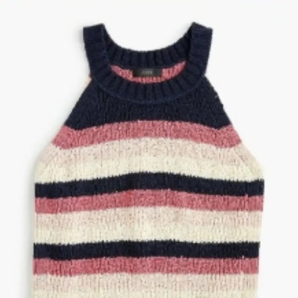 J.Crew Point Sur Stripe Tank Sweater S